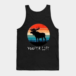 Yooper Life Moose Sunset Tank Top